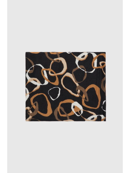 Moodo Șal cu model negru Moodo