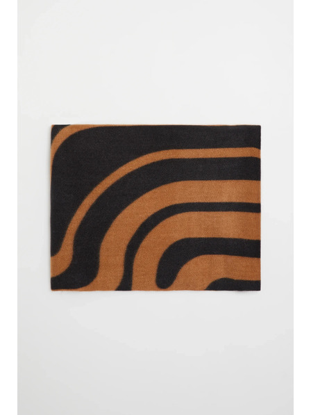 Moodo Șal cu model geometric maro Moodo