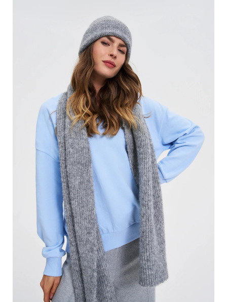 Moodo Șal cu amestec de lână gri Moodo