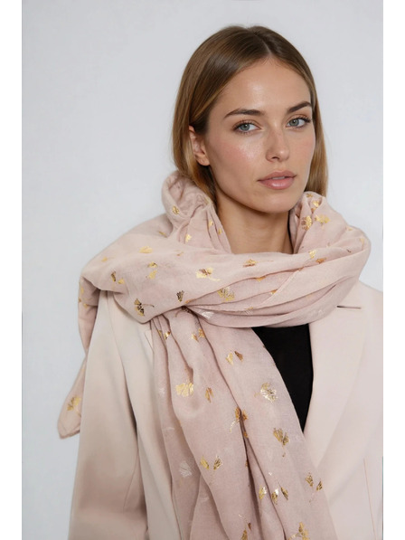 Moodo Șal cu imprimeu bej Moodo