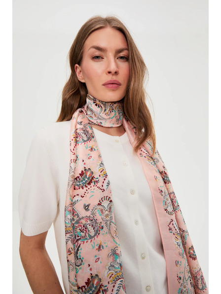 Moodo Șal cu model roz Moodo