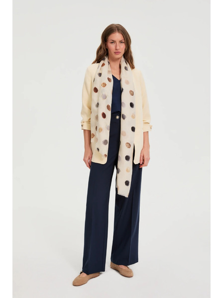 Moodo Șal cu buline bej Moodo