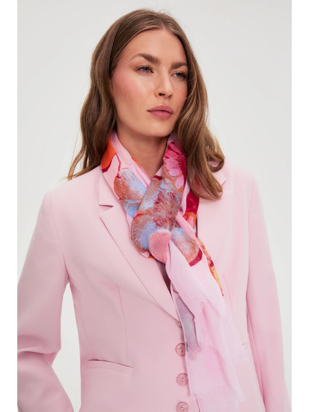 Moodo Șal cu flori roz Moodo