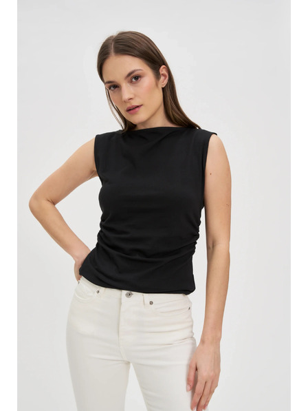 Moodo Top negru neted Moodo