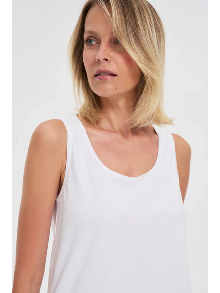 Moodo Top alb din bumbac Moodo