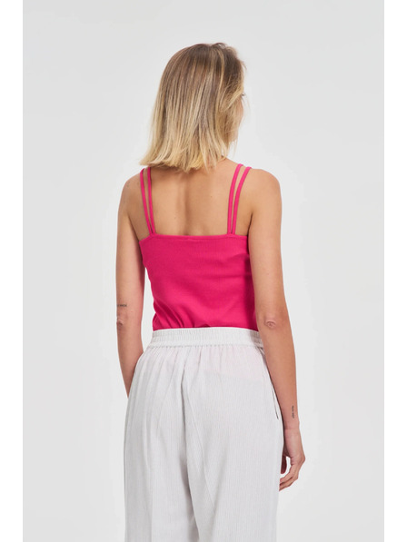 Moodo Top din bumbac fucsia Moodo