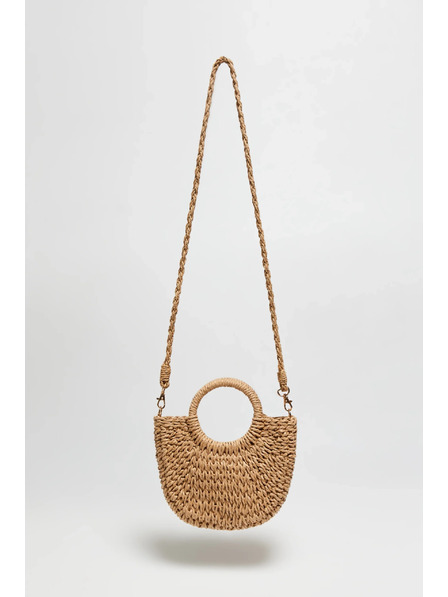 Moodo Geantă tricotată cu mâner rotund bej Moodo