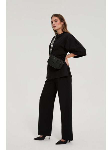 Moodo Geantă neagră pe curea lată Moodo