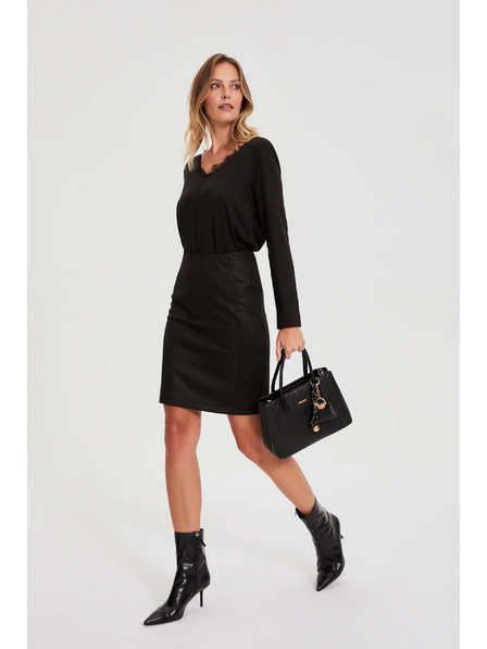 Moodo Geantă neagră cu pandantiv Moodo