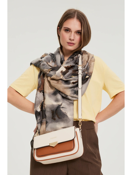 Moodo Geantă bej cu curea lungă Moodo