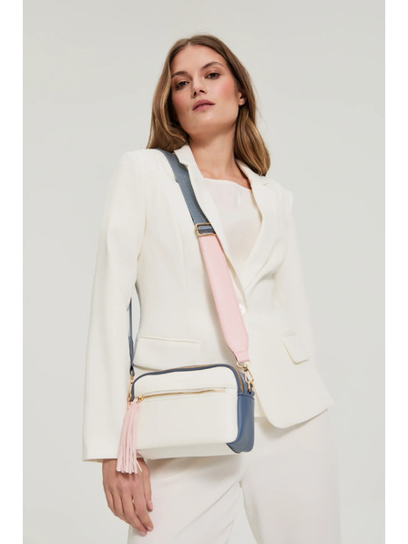 Moodo Geantă albă cu mâner lung Moodo