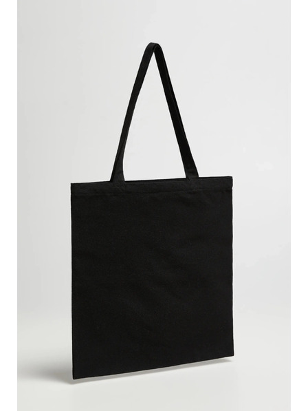 Moodo Geantă de cumpărături neagră cu imprimeu Moodo