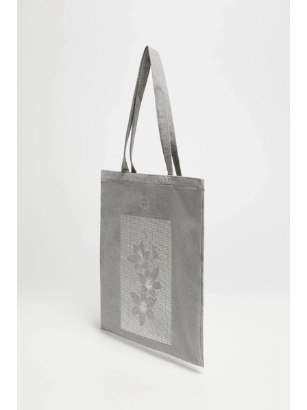 Moodo Geantă de cumpărături gri cu imprimeu Moodo