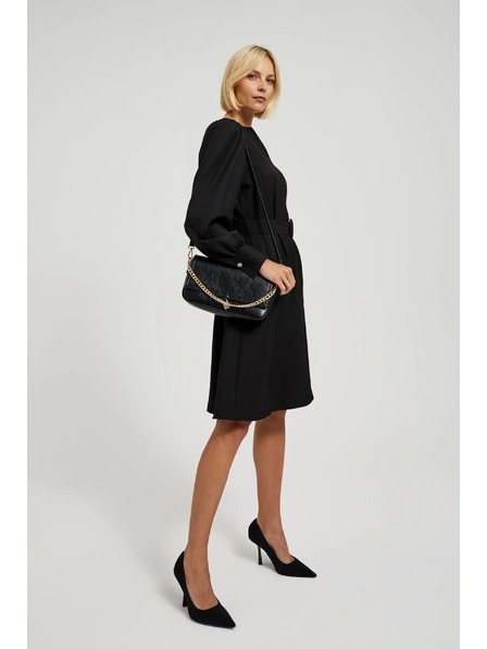 Moodo Geantă elegantă neagră cu lanț Moodo