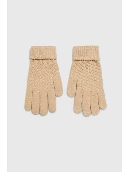 Moodo Mănuși tricotate bej Moodo
