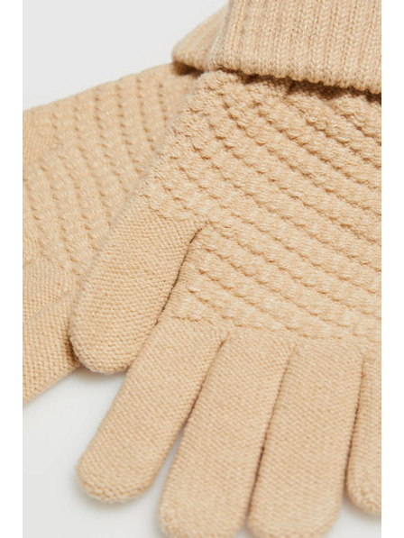 Moodo Mănuși tricotate bej Moodo
