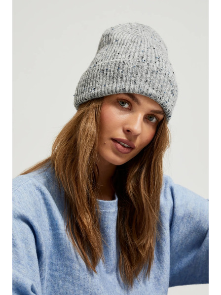 Moodo Șapcă nervurată gri Moodo
