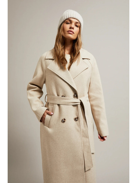 Moodo Șapcă călduroasă cu amestec de lână bej Moodo