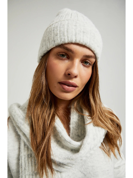 Moodo Șapcă gri cu amestec de lână Moodo