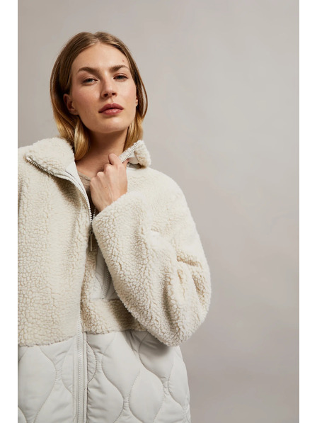 Moodo Jachetă bej teddy Moodo