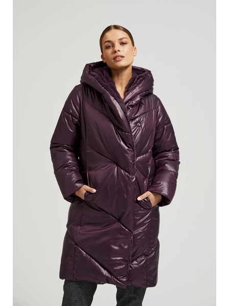 Moodo Jachetă cu matlasare violet Moodo