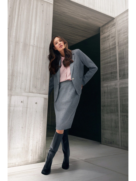 Moodo Fustă creion elegantă gri Moodo