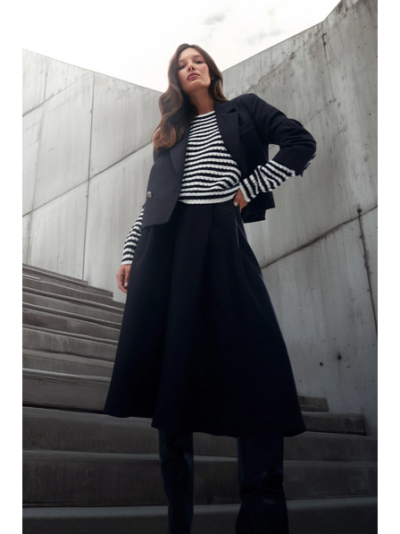 Moodo Fustă largă neagră Moodo