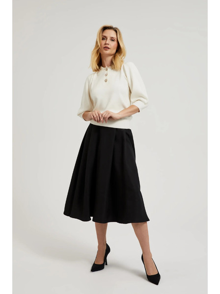Moodo Fustă largă neagră Moodo