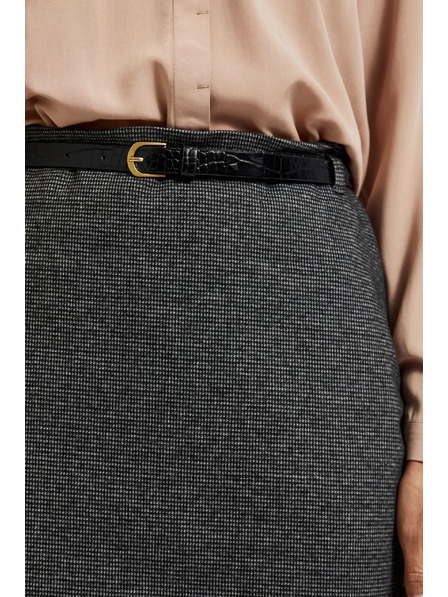 Moodo Fustă creion sub genunchi gri Moodo