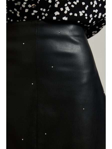 Moodo Fustă creion cerată neagră Moodo