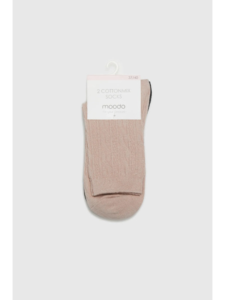 Moodo 2 perechi de șosete cu model decorativ Moodo