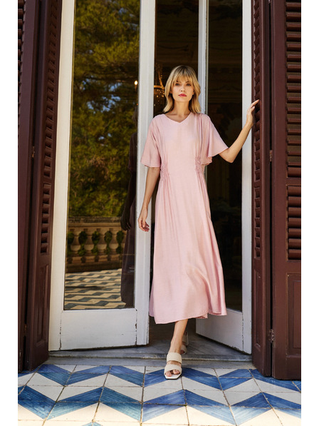 Moodo Rochie midi roz Moodo