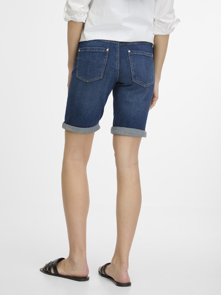 Orsay Pantaloni scurți din denim albastru închis pentru femei ORSAY