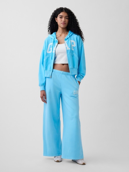 GAP Pantaloni de trening cu logo wide-leg GAP