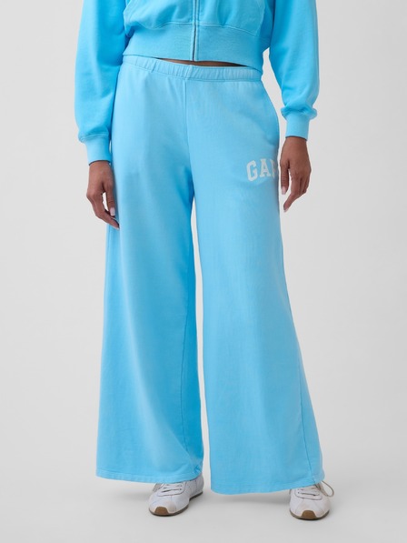 GAP Pantaloni de trening cu logo wide-leg GAP