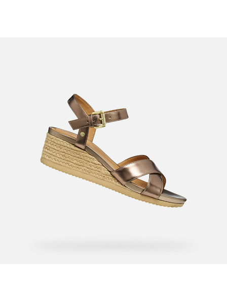 Geox Sandale bej pentru femei Geox Ischia Corda