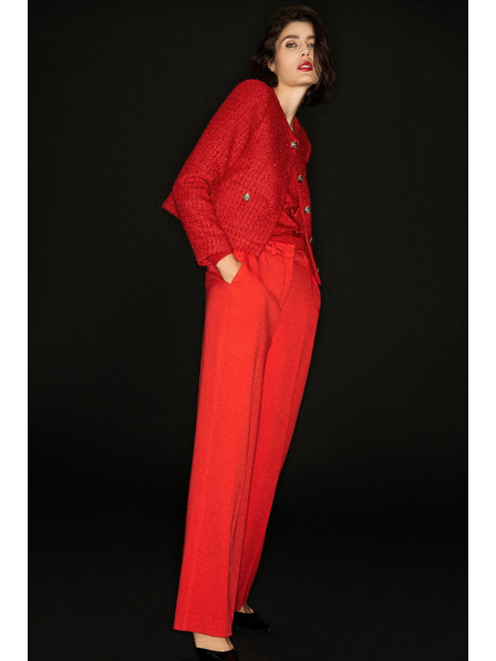 Moodo Jachetă cu nasturi roșii Moodo