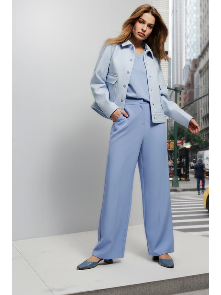 Moodo Pantaloni albaștri pentru femei Moodo