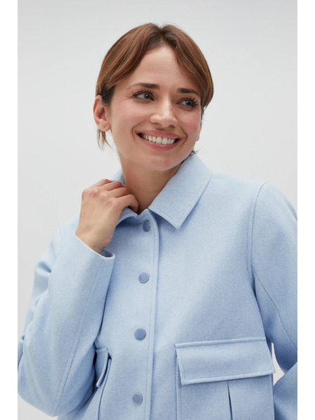 Moodo Jachetă de damă albastru deschis Moodo