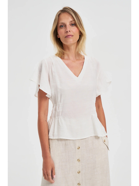 Moodo Cămașă albă de damă Moodo