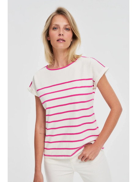 Moodo Tricou fucsia pentru femei Moodo