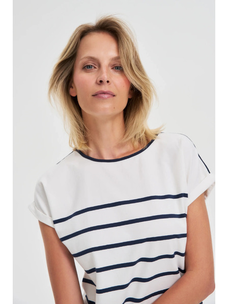 Moodo Tricou albastru închis pentru femei Moodo