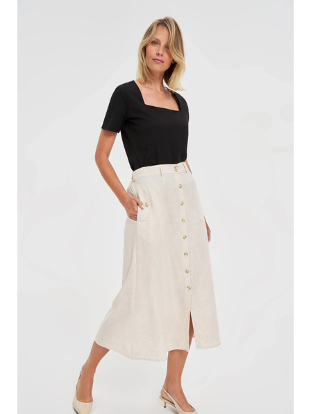 Moodo Cămașă lungă neagră pentru femei Moodo