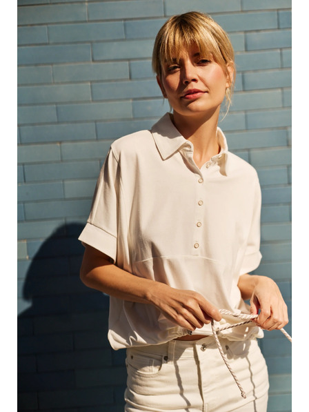 Moodo Bluză albă pentru femei