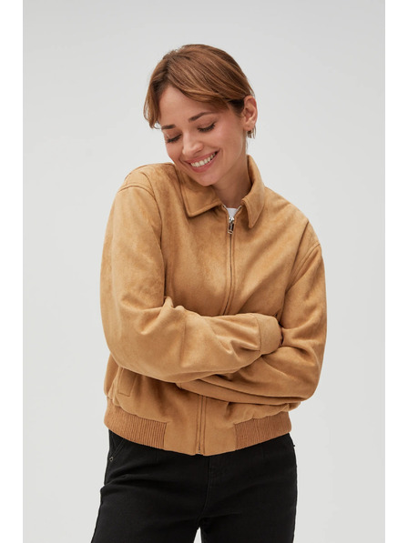 Moodo Jachetă bej pentru femei