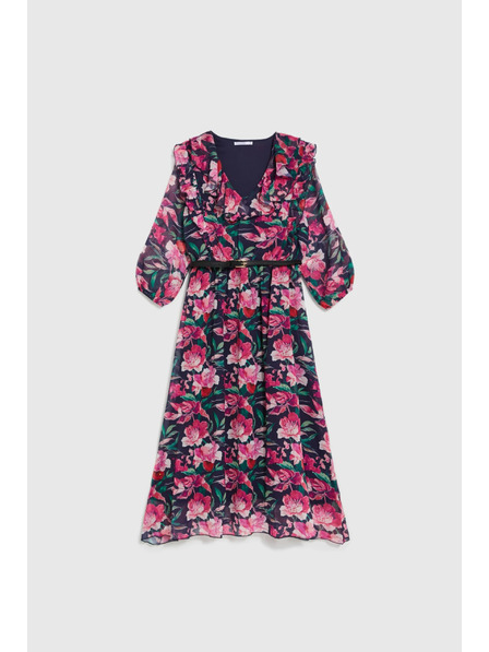 Moodo Rochie florală albastru închis Moodo