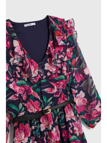 Moodo Rochie florală albastru închis Moodo
