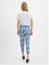 Orsay Pantaloni de damă cu model alb și albastru ORSAY
