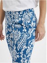 Orsay Pantaloni de damă cu model alb și albastru ORSAY