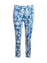 Orsay Pantaloni de damă cu model alb și albastru ORSAY